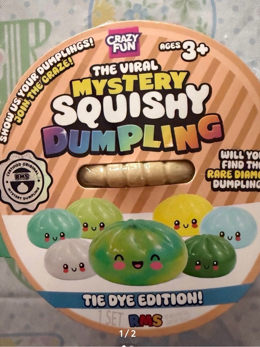 Crazy fun RMS Tie Dye Mystery Squishy Dumpling